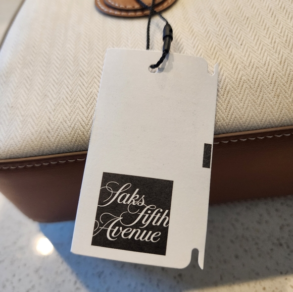 Marge Sherwood Soft Tote Bag Brown Leather & Canvas - Picture 8 of 8